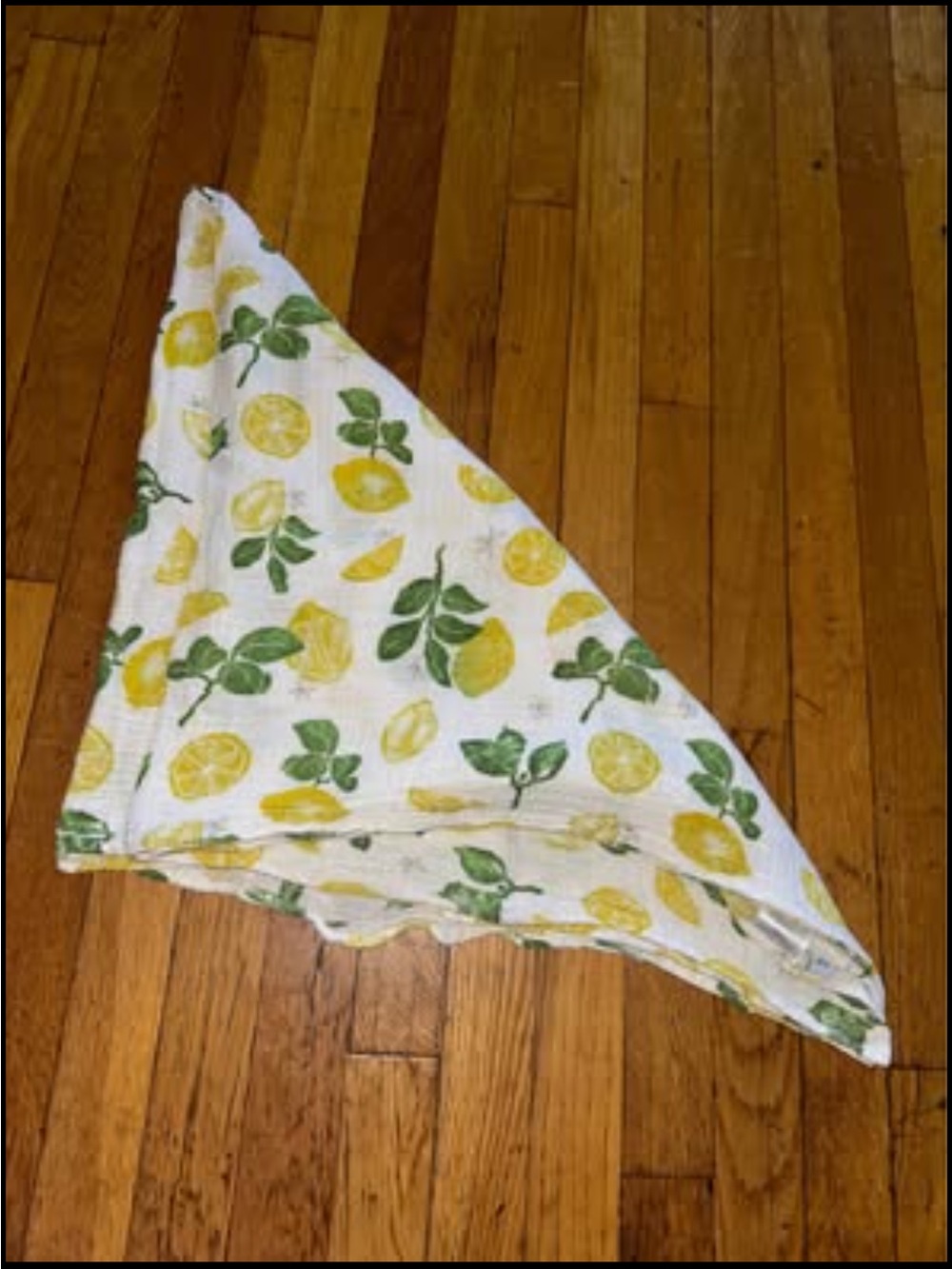 Little Unicorn Lemon Print Muslin Swaddle Blanket